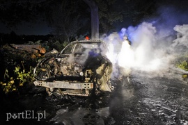 Infiniti spłonęło doszczętnie przy S22