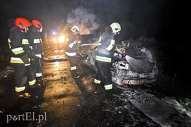 Infiniti spłonęło doszczętnie przy S22