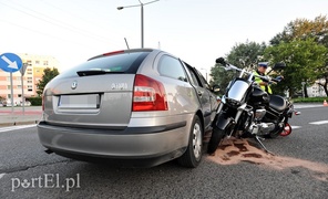 Wjechał w motocyklistę