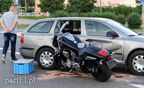 Wjechał w motocyklistę