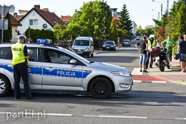 Kolizja opla z yamahą na ul. Niepodległości