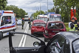 Efekt domina w wypadku. Cztery osoby ranne