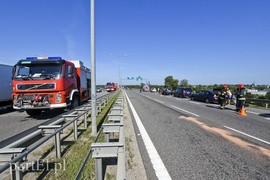 Kolizja na obwodnicy, tworzą się ogromne korki