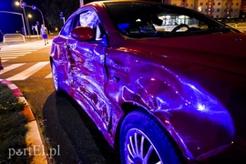Zderzenie toyoty z alfą romeo na ul. płk. Dąbka