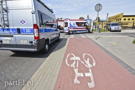 Potrącenie rowerzysty na ul. Browarnej