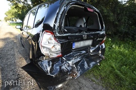 Autobus uderzył w hondę