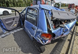 Daewoo dachowało na obwodnicy