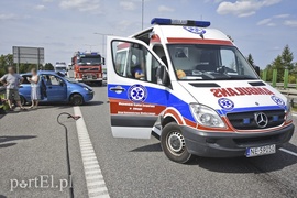 Daewoo dachowało na obwodnicy