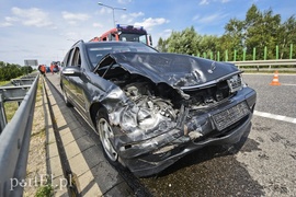 Daewoo dachowało na obwodnicy