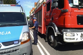 Zderzenie na skrzyżowaniu, motocyklista w szpitalu