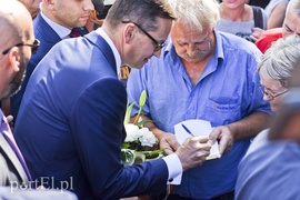 Premier z wizytą, przekop na wybory