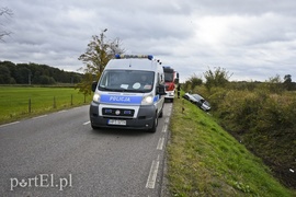 Wypadek w Jagodnie, dwie osoby w szpitalu