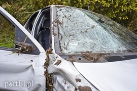 Wypadek w Jagodnie, dwie osoby w szpitalu