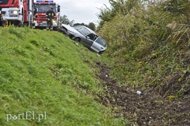 Wypadek w Jagodnie, dwie osoby w szpitalu