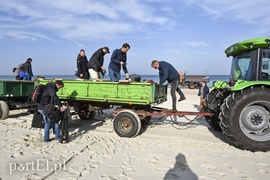 Jak prezes PiS na Mierzei kopał