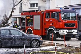 Pożar samochodu przy placu Grunwaldzkim
