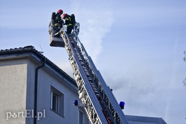 Pożar poddasza budynku przy ul. Dojazdowej