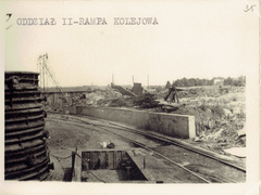 Rampa kolejowa w okolicy wjazdu z ulicy Dolnej.  Za linią kolejową PKP tereny (obecnie nowa odlewnia) nie należały przed 1945 rokiem do zakładów Schichaua. Były tam zakłady przemysłu drzewnego Wittkowski, przeniesione w 1904 roku z Czerska. Specjalnością ich była produkcja wg własnego patentu sklejki lotniczej.