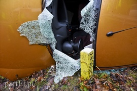 Fiat na boku, kierowca zasłabł
