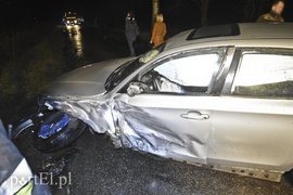 Zderzenie bwm z fiatem w Żurawcu
