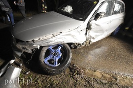 Zderzenie bwm z fiatem w Żurawcu