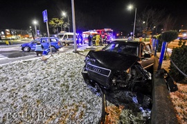 Zderzenie opla z audi na ul. Nowej