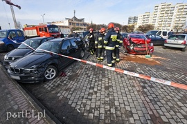 Karambol na parkingu przy ul. Teatralnej