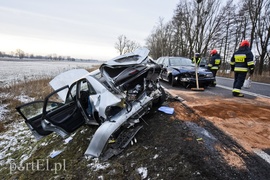 Wypadek na drodze nr 22. Uwaga, tu jest ślisko!