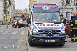 Kolizja audi z mercedesem na ul. Malborskiej