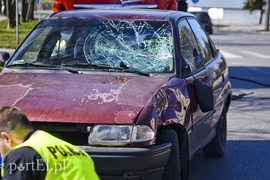 Opel uderzył w motocyklistę