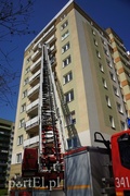 Pożar w wieżowcu przy Lotniczej