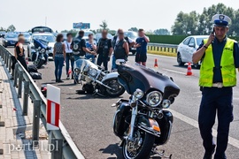 Wypadek motocyklisty na S7