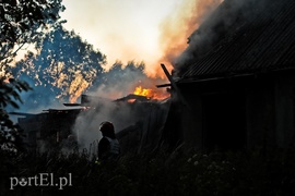 Pożar domu w Karczowiskach Górnych