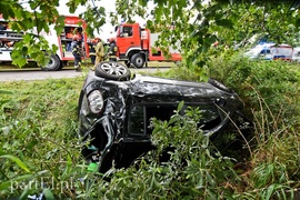 Wypadek w Jegłowniku, dwóch mężczyzn trafiło do szpitala