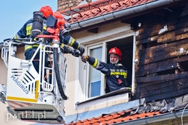 Pożar w budynku przy ul. Ogrodowej