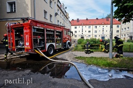 Pożar w budynku przy ul. Ogrodowej