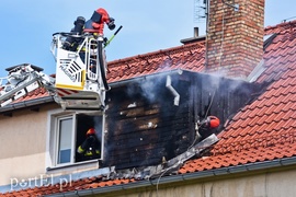 Pożar w budynku przy ul. Ogrodowej