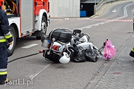 Wypadek motocyklisty na ul. Teatralnej