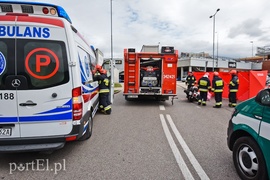 Wypadek motocyklisty na ul. Teatralnej