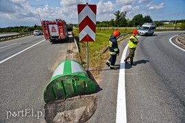 Wypadł z obwodnicy i przeleciał około 30 metrów