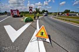 Wypadł z obwodnicy i przeleciał około 30 metrów