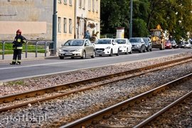 Zderzenie volkswagena z tramwajem