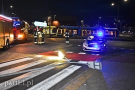 Uderzyła w lampę na ul. Nowej, kierująca miała 1,7 promila