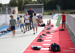 Pływali i biegali w pierwszym elbląskim Aquathlonie