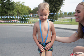 Pływali i biegali w pierwszym elbląskim Aquathlonie