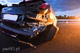 Dwie kolizje na S7 przed Nogatem