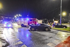 Zderzenie seata z oplem wieczorową porą