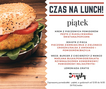 Nowość! Na lunch tylko do Zmysłów!