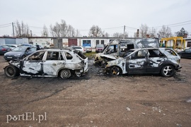 Pożar 7 samochodów przy ul. Nowodworskiej