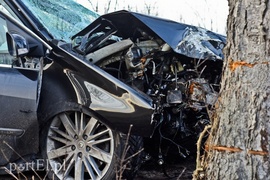 Nastolatka uderzyła w drzewo